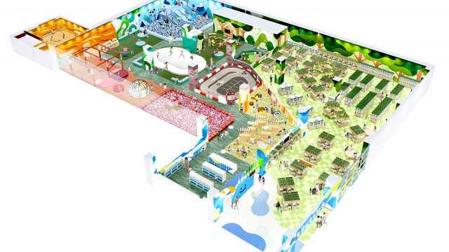 ちきゅうのにわ 高岡店 俯瞰図