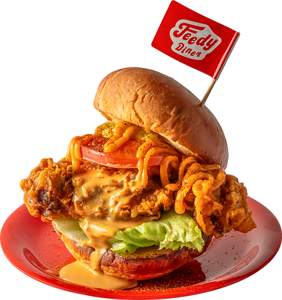 フィーディーチキンバーガー