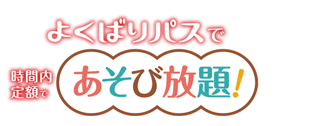 よくばりパス 時間内定額で遊びまくれる！