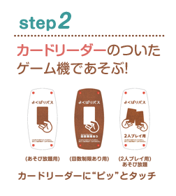 よくばりパス step2 カードリーダーのついたゲーム機であそぶ！